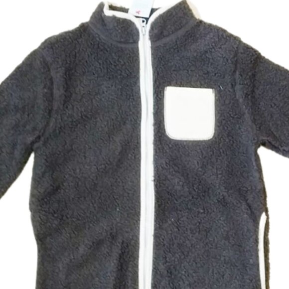 NWT Kids' Sherpa Zip-Up Jacket - Cat & Jack - M - Picture 3 of 6